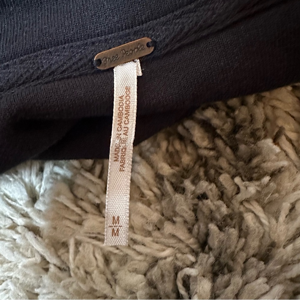 Free People Ruby Jacket Shacket Washed Black Oversized Medium - Picture 11 of 12